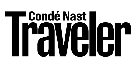 Condé Nast Traveler logo featuring photography by Brent Herrig