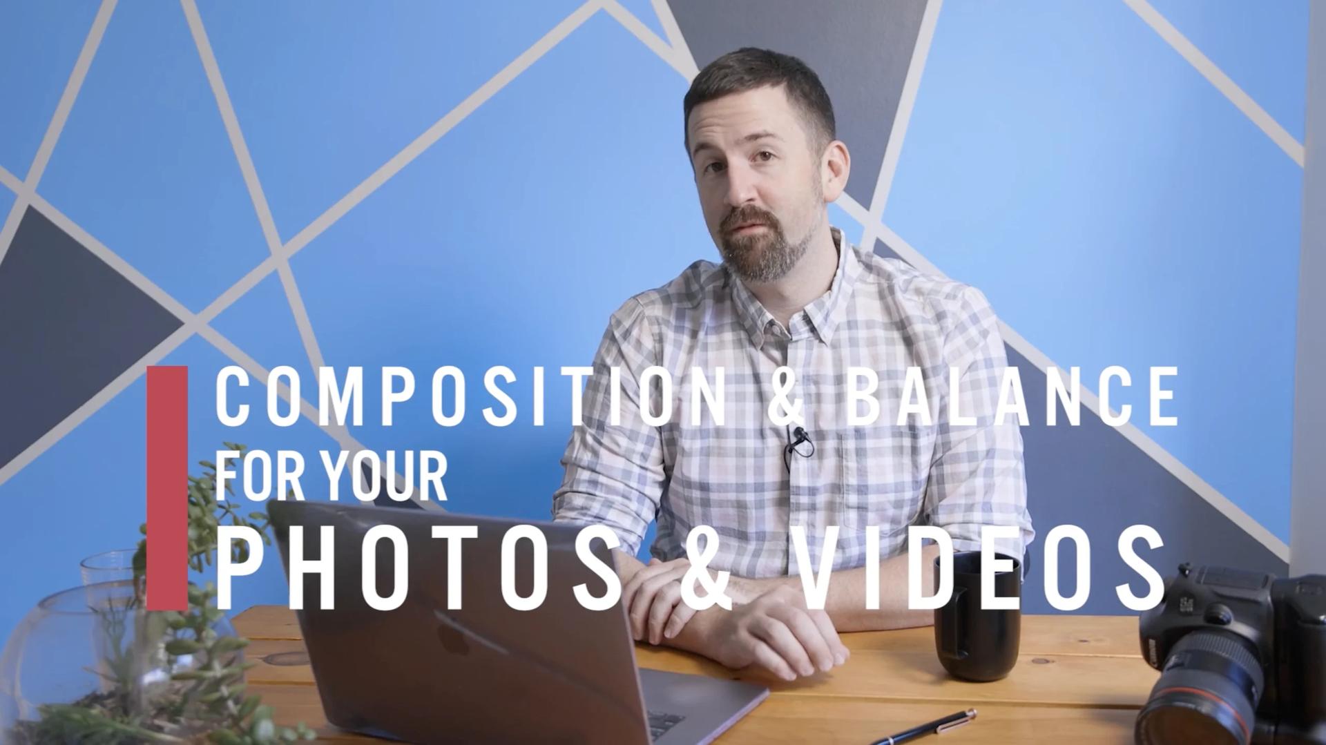 Brent Herrig presenting a session on composition and balance for photos and videos