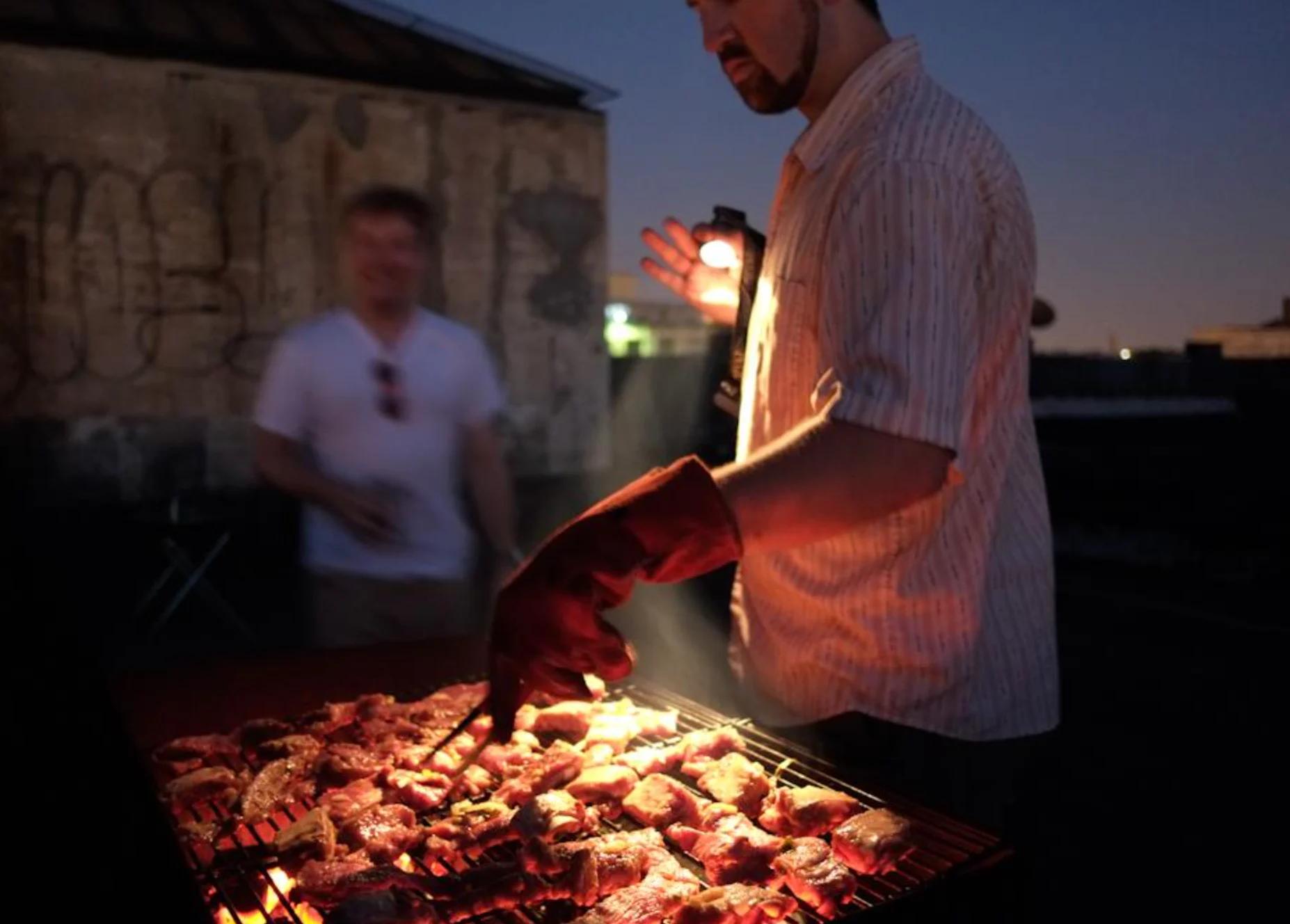 Brent Herrig showcasing his personal culinary and BBQ skills