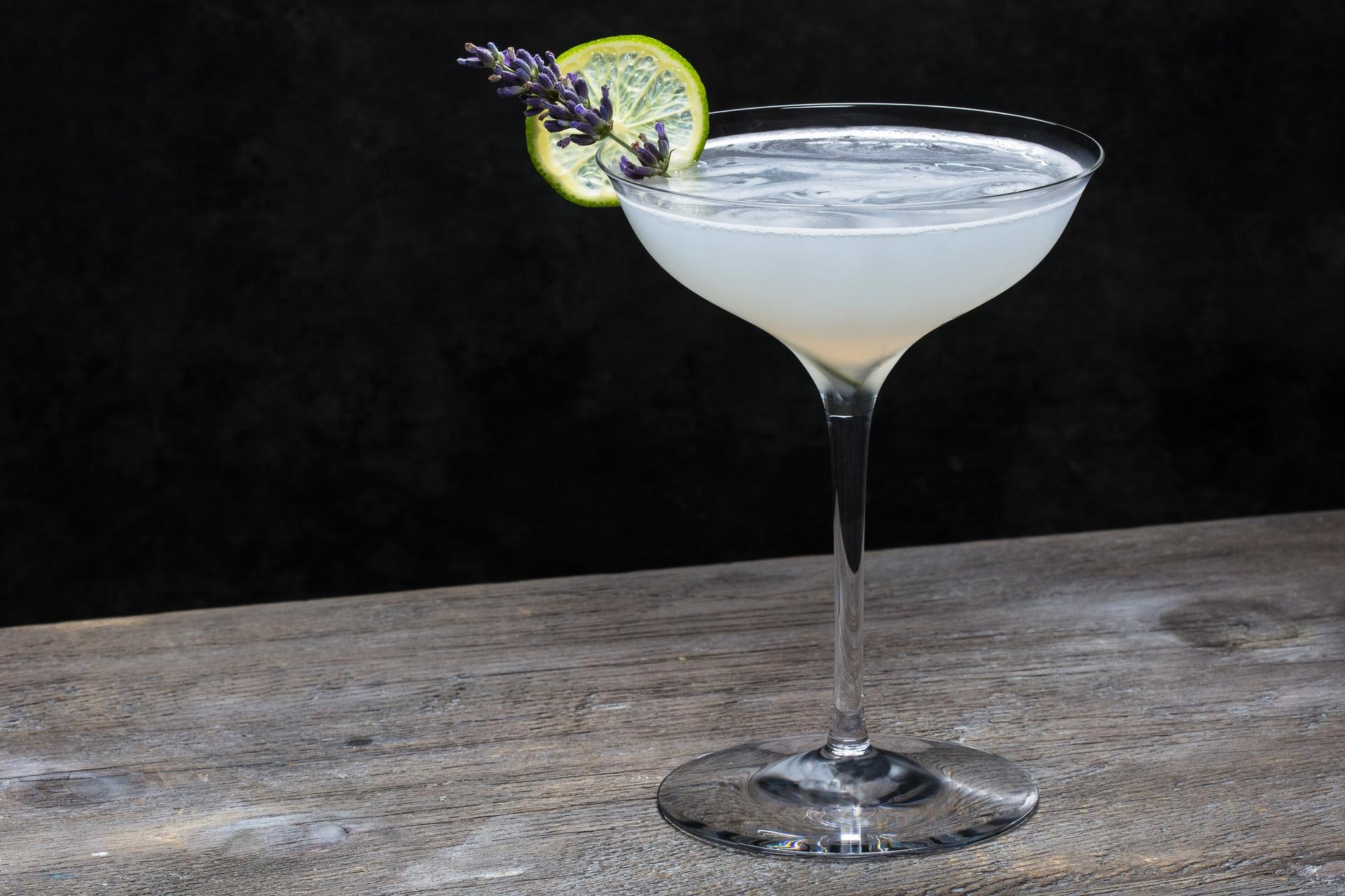 Lavender daiquiri craft cocktail photography, New York