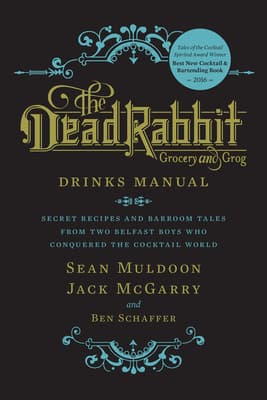 The Dead Rabbit Drinks Manual book cover, food and beverage photography by Brent Herrig