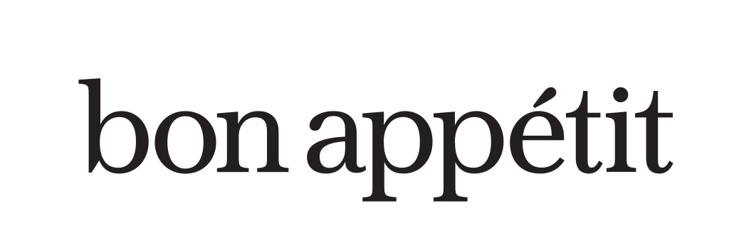 Bon Appétit logo featuring photography by Brent Herrig