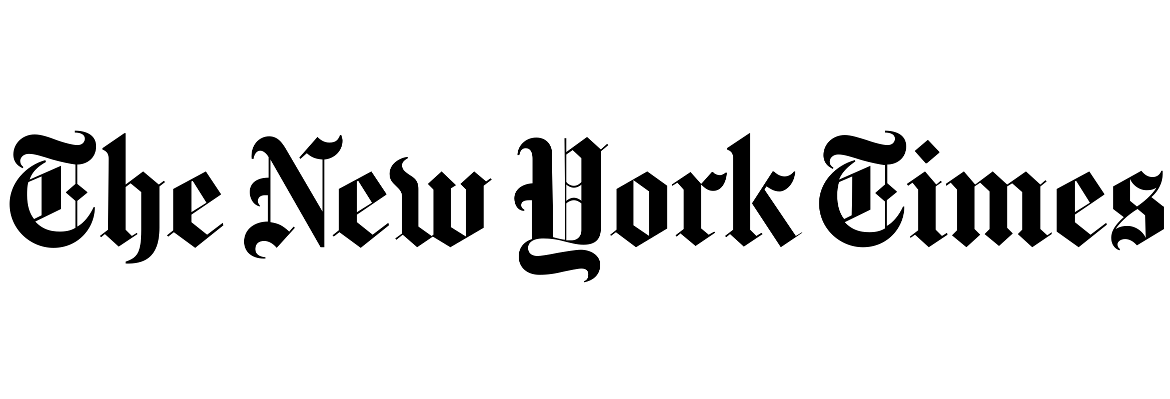 The New York Times logo featuring photography by Brent Herrig