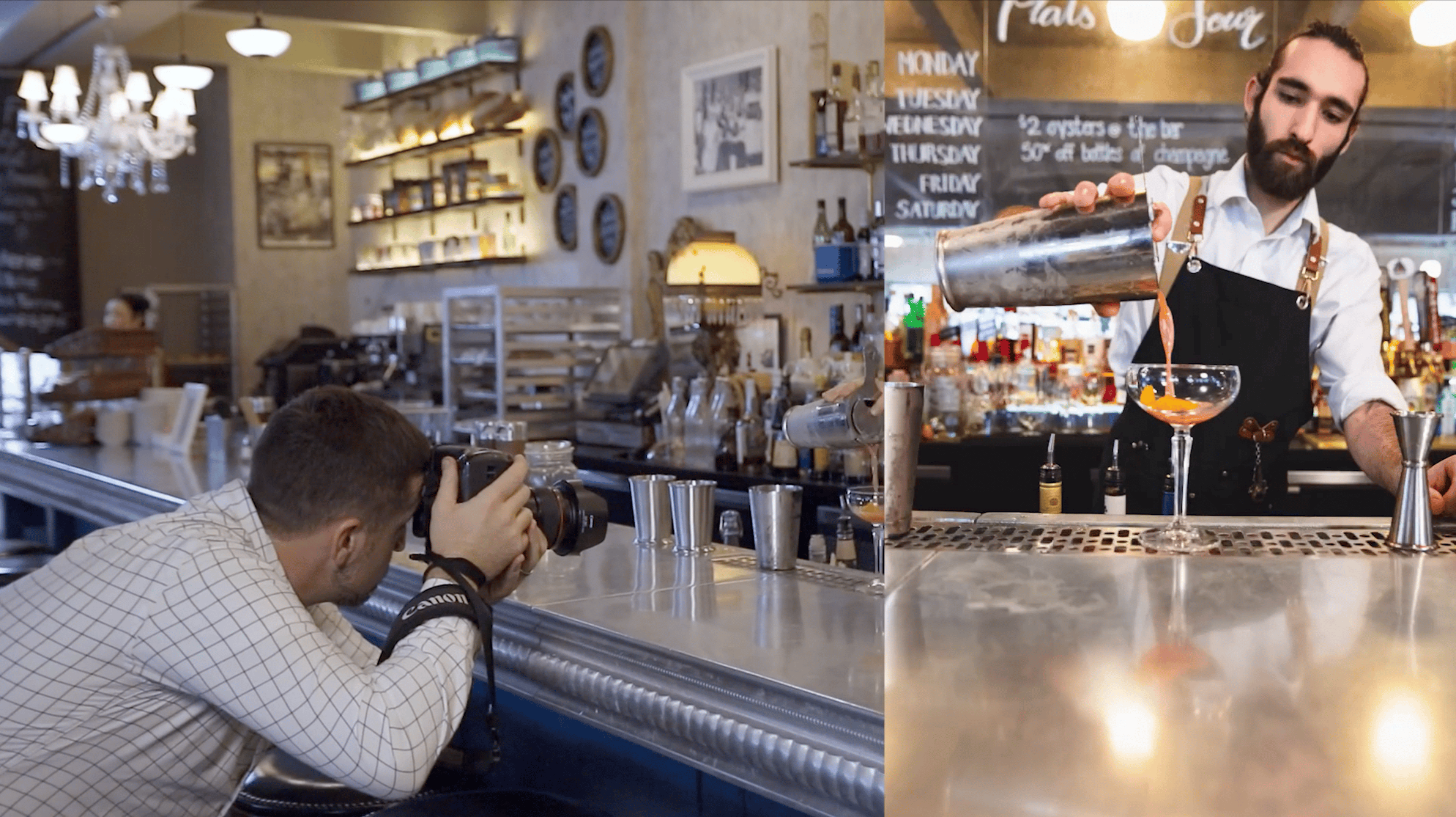Behind the scenes restaurant photography
