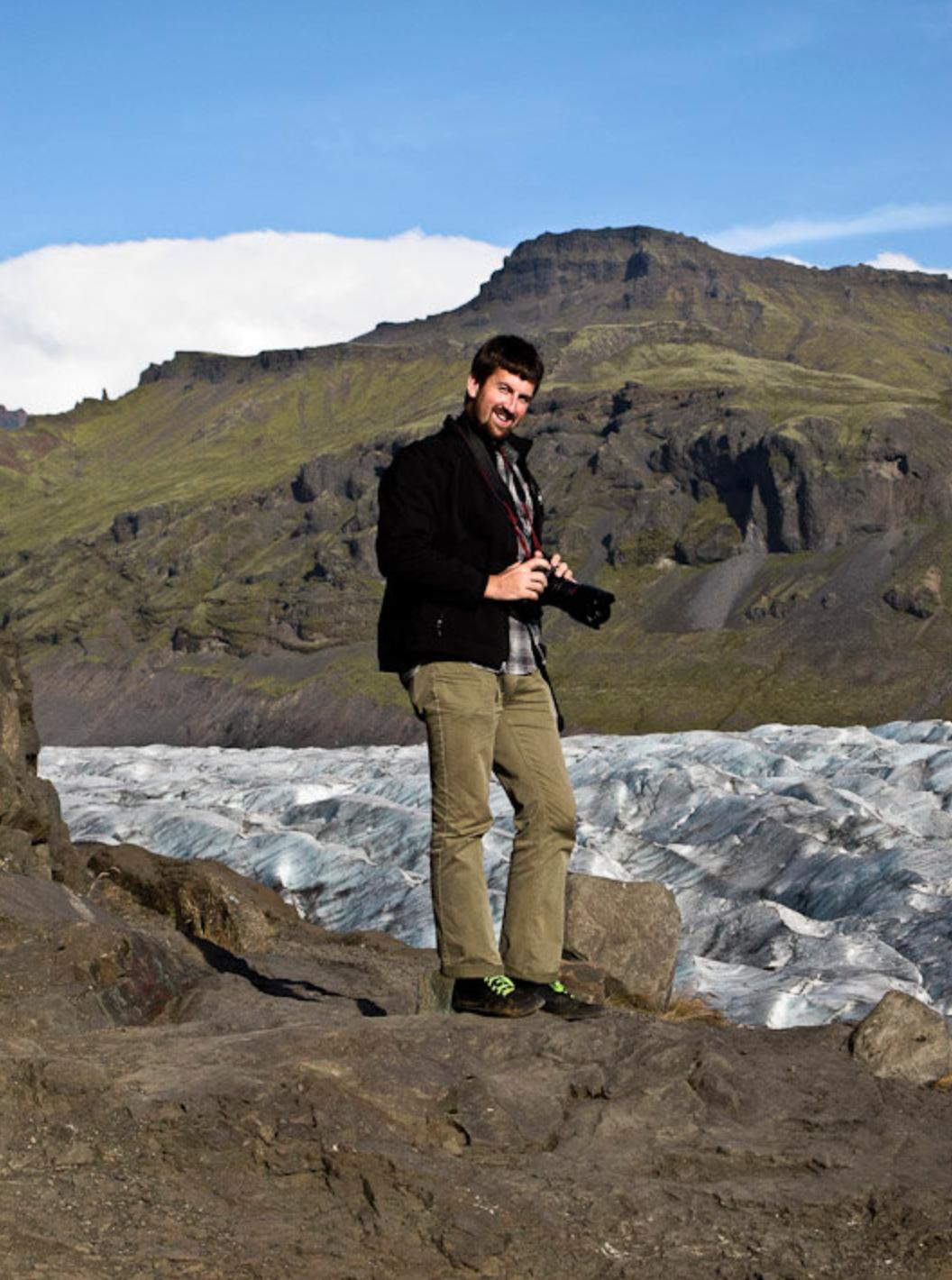Brent Herrig during an outdoor adventure, exploring new perspectives