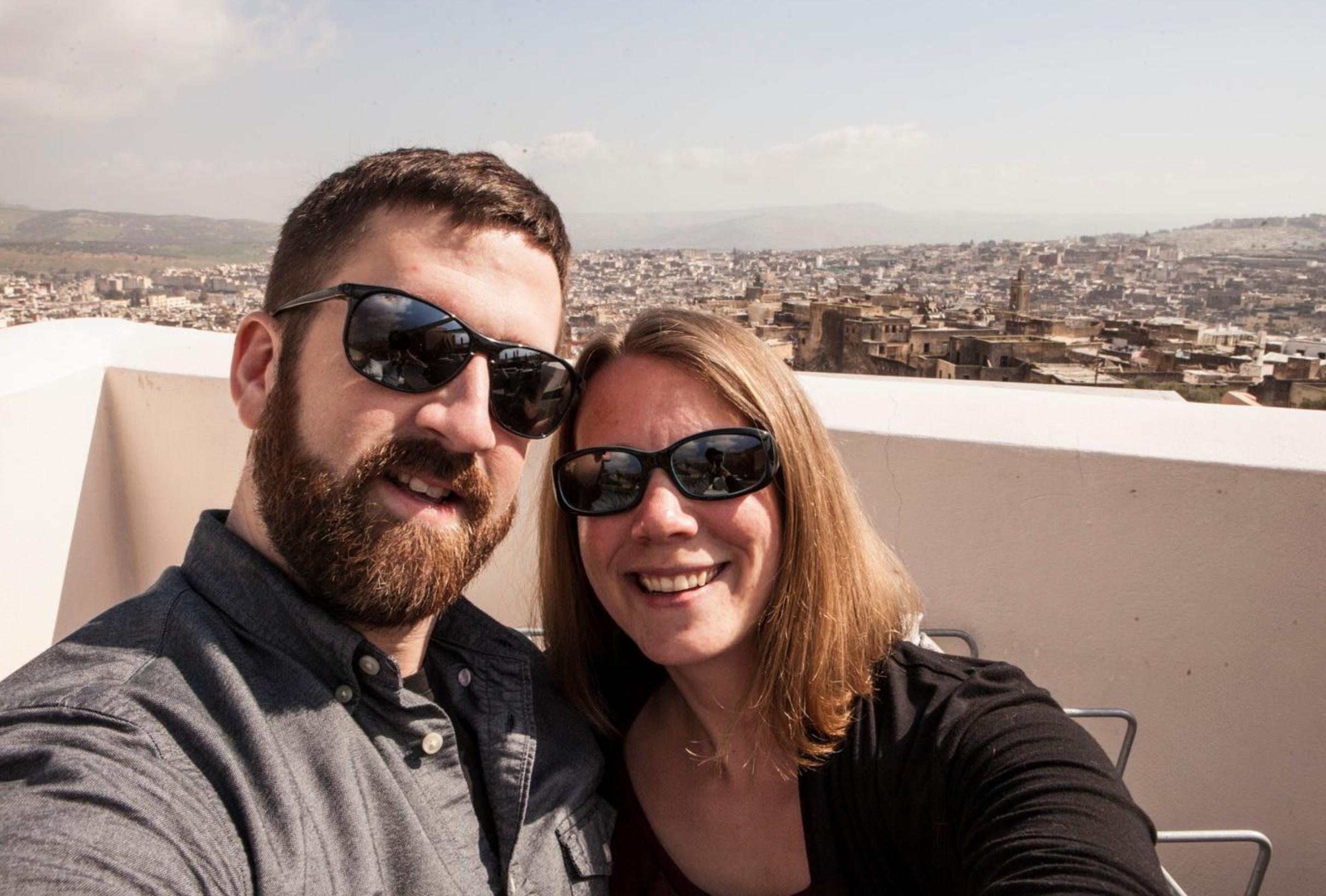 Brent and Kari Herrig on an adventure in Morocco