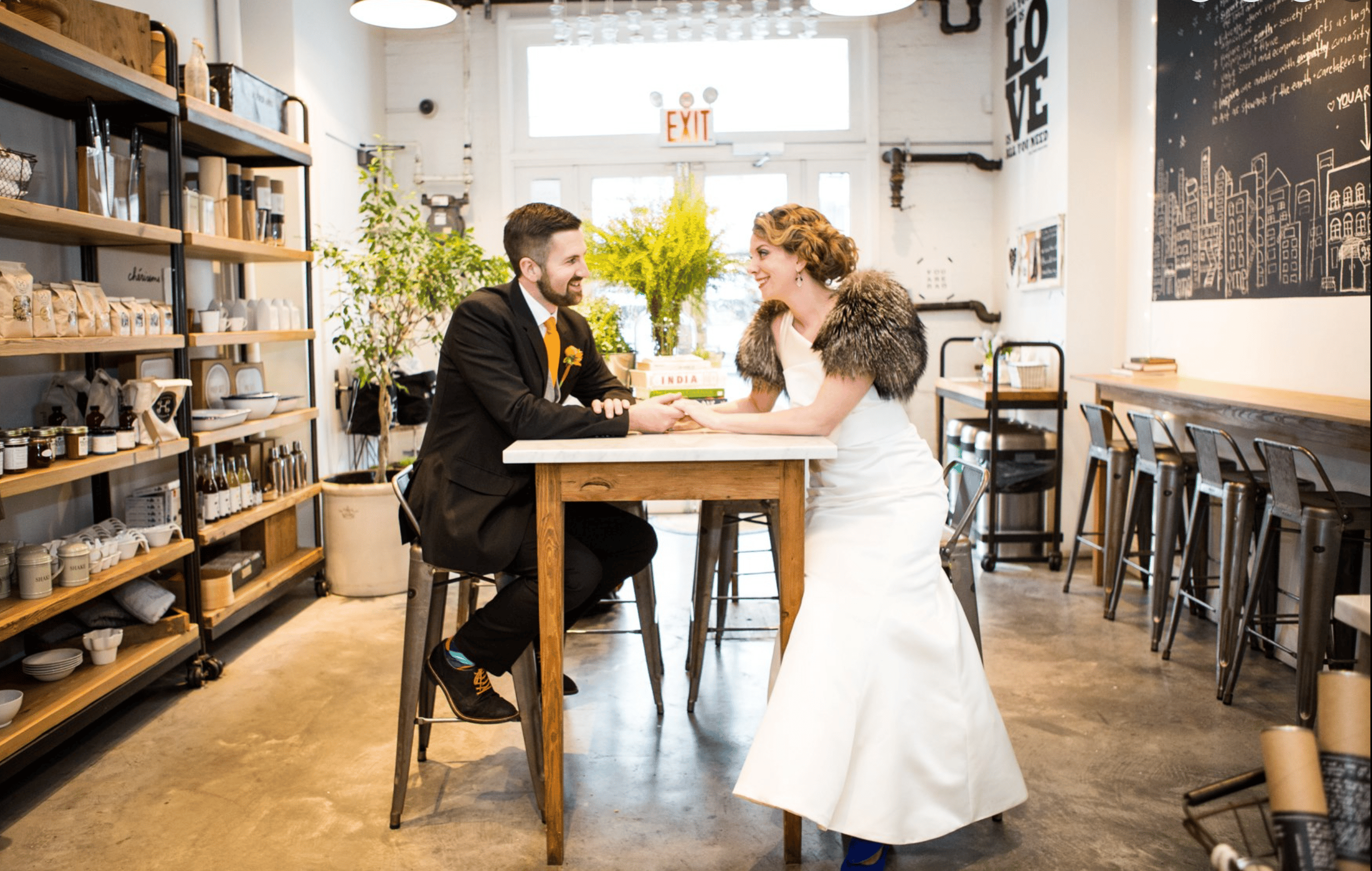 Brent and Kari Herrig on their wedding day