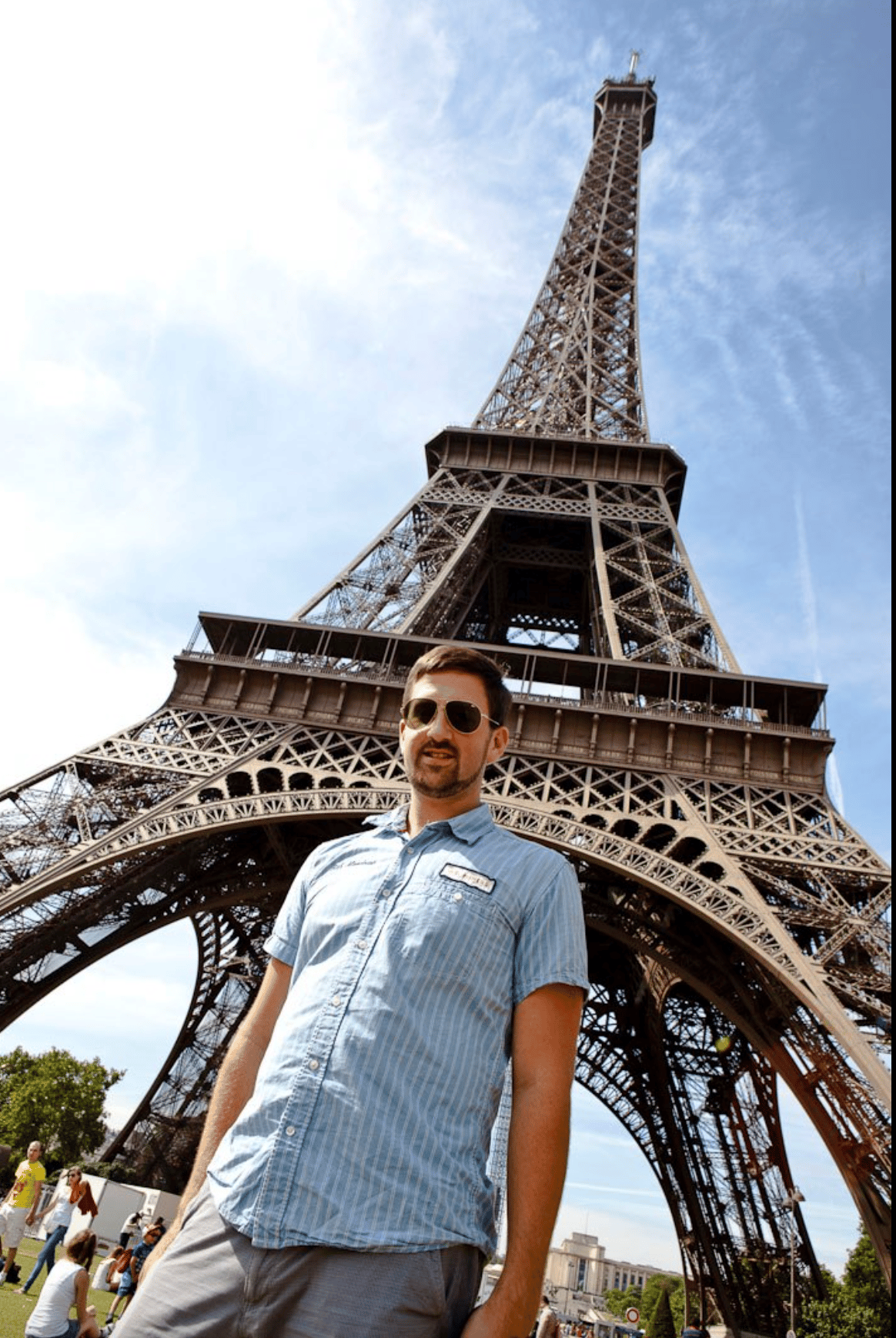 Brent Herrig on location in Paris, France