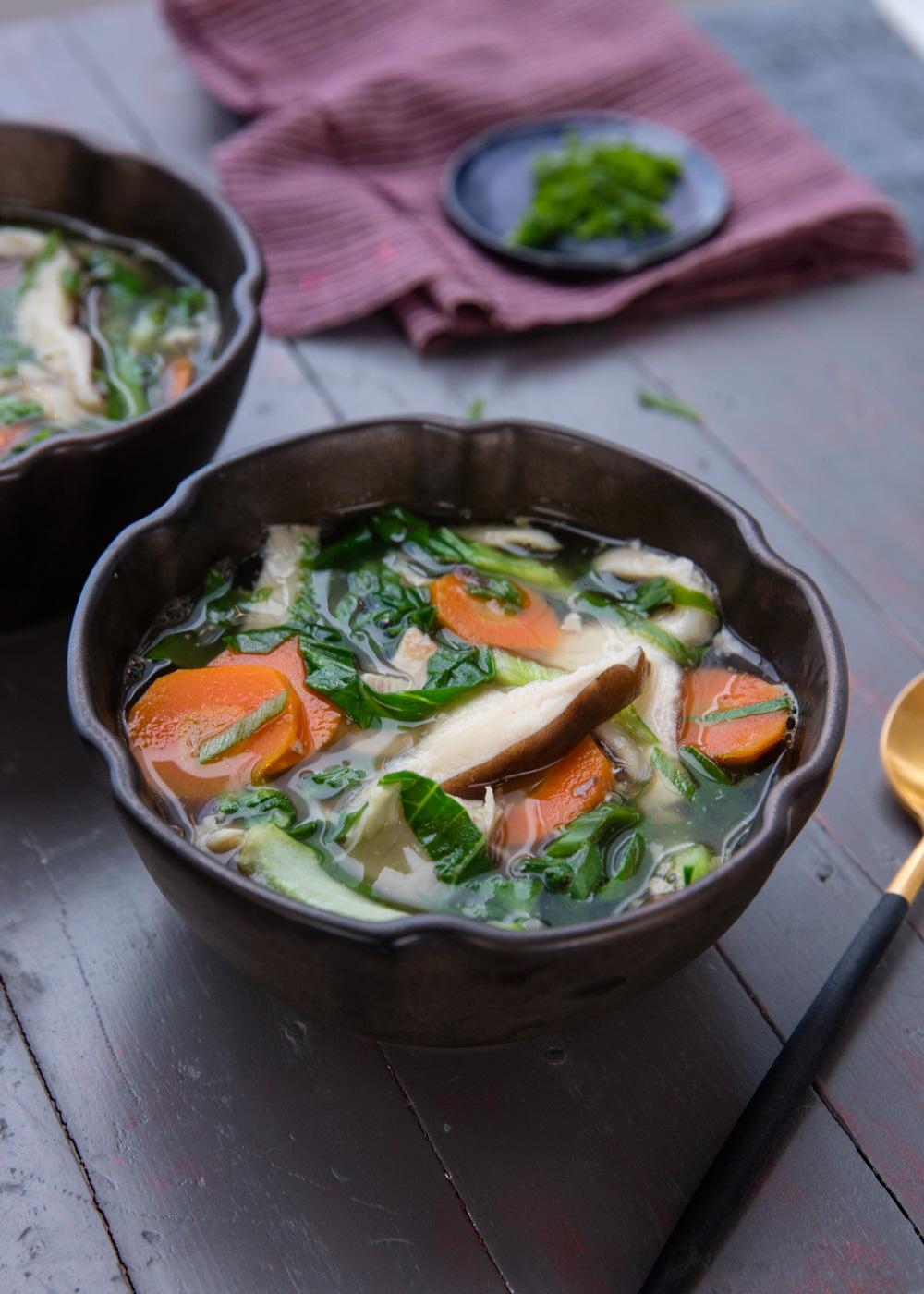 Chinese chicken bok choy soup from The Whole30 Cookbook