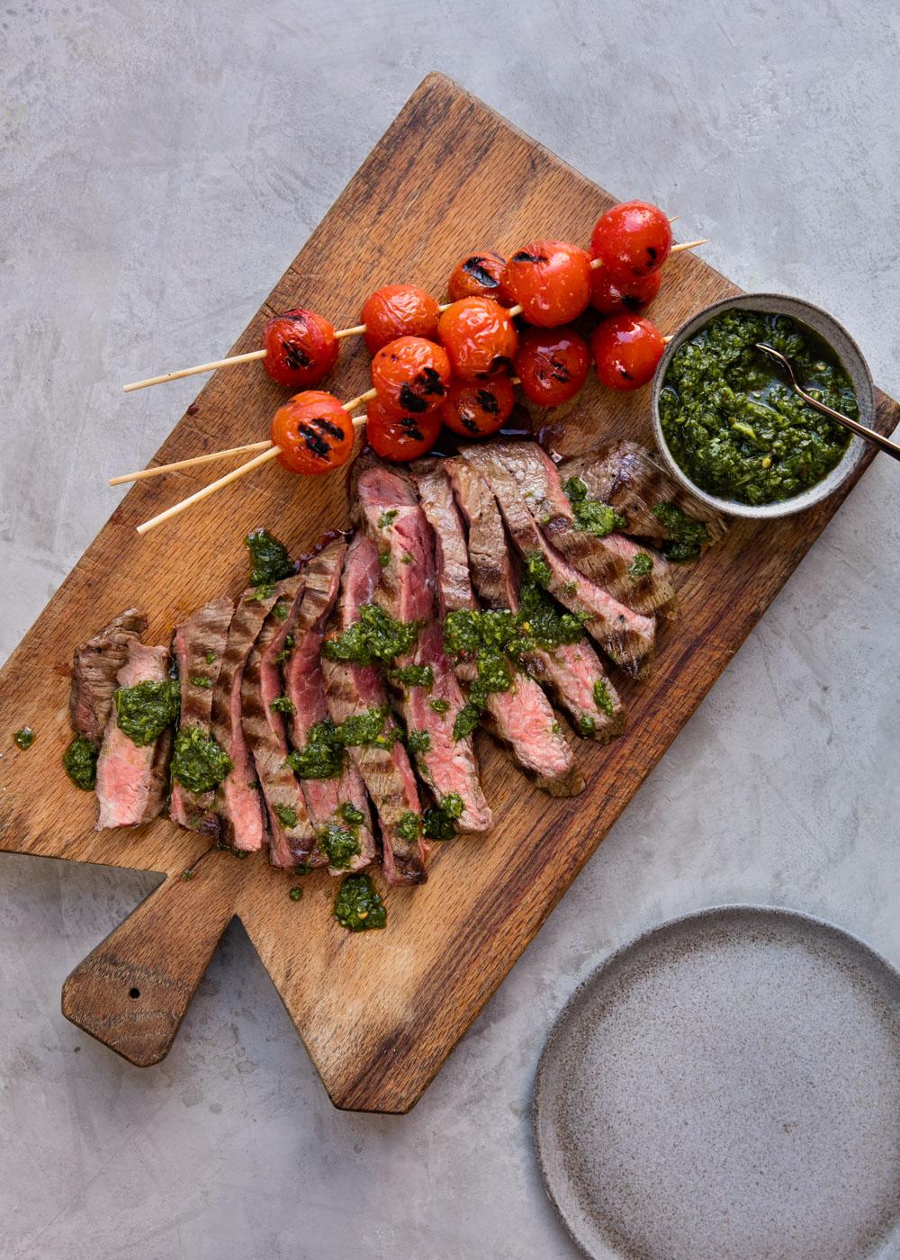 Churrasco skirt steak with roasted tomatoes from The Whole30 Cookbook