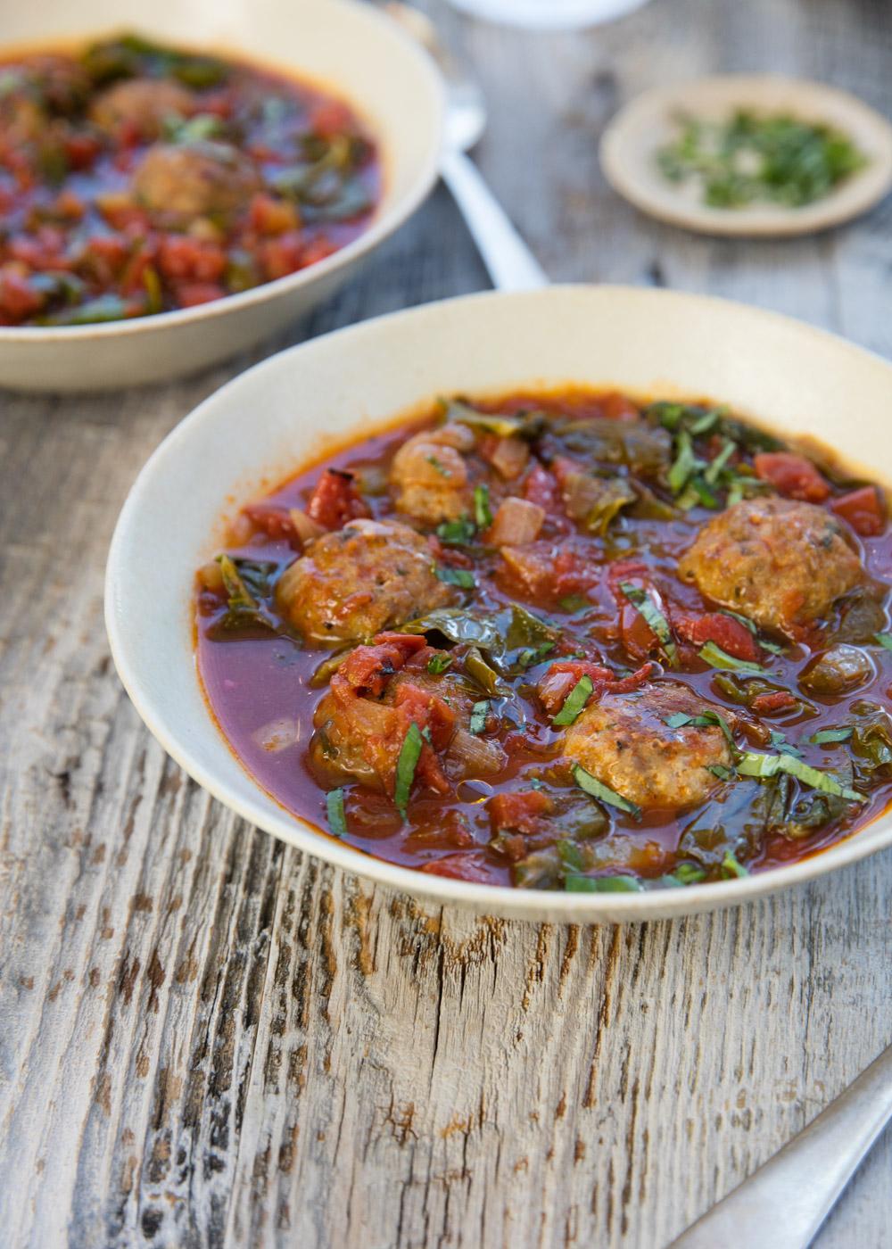 Italian meatball soup from The Whole30 Cookbook