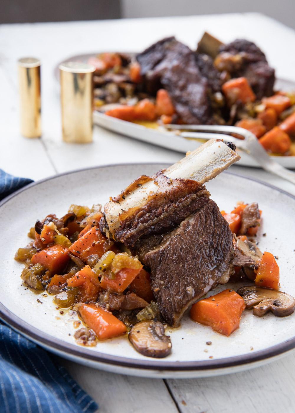 Braised short ribs with mushrooms from The Whole30 Cookbook