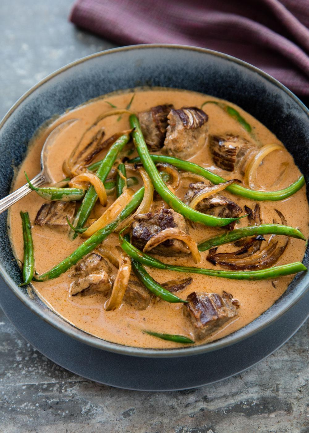 Thai curry beef with green beans from The Whole30 Cookbook