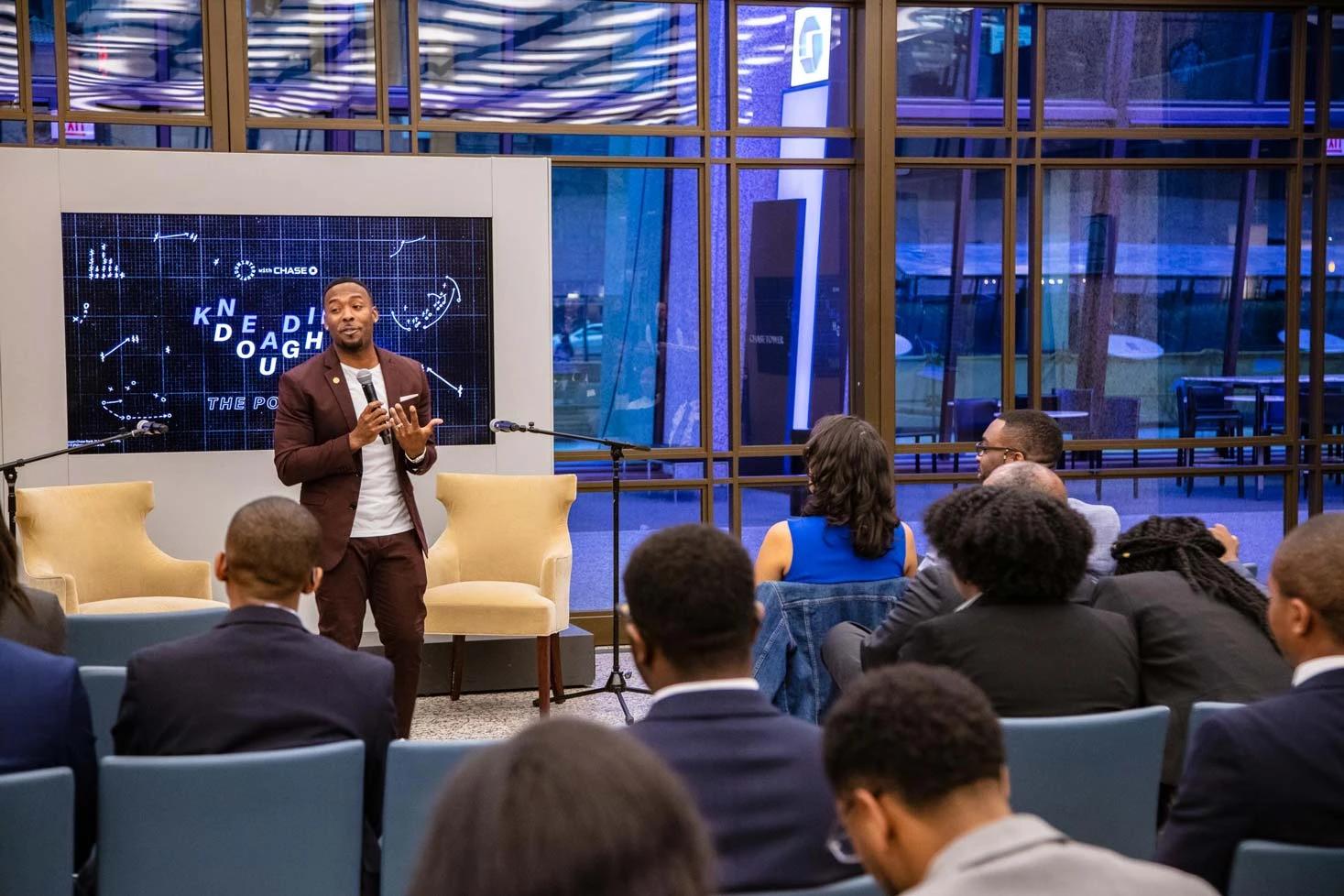 Large scale corporate event photography for JP Morgan Chase