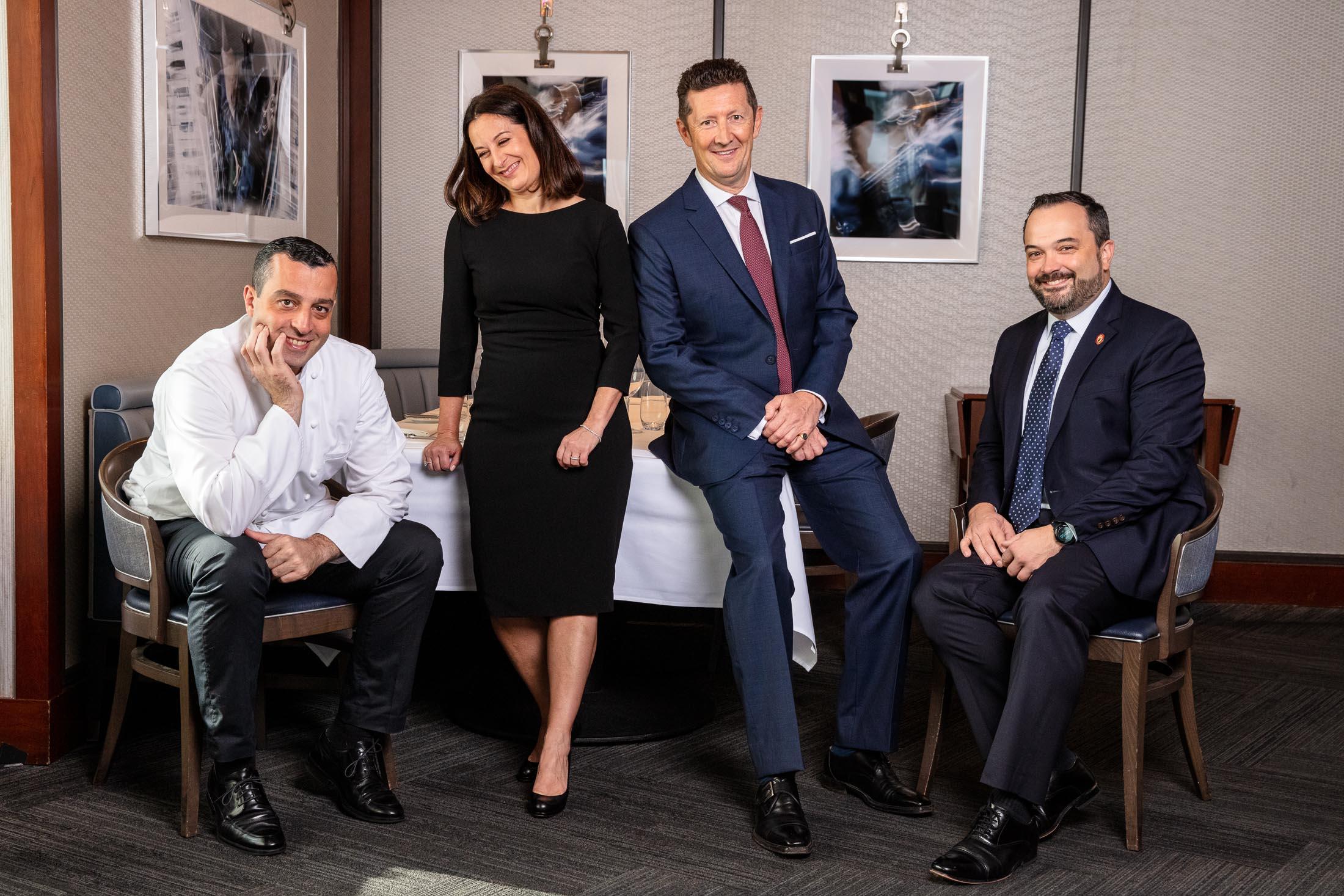 Wine spectator portrait of sommelier