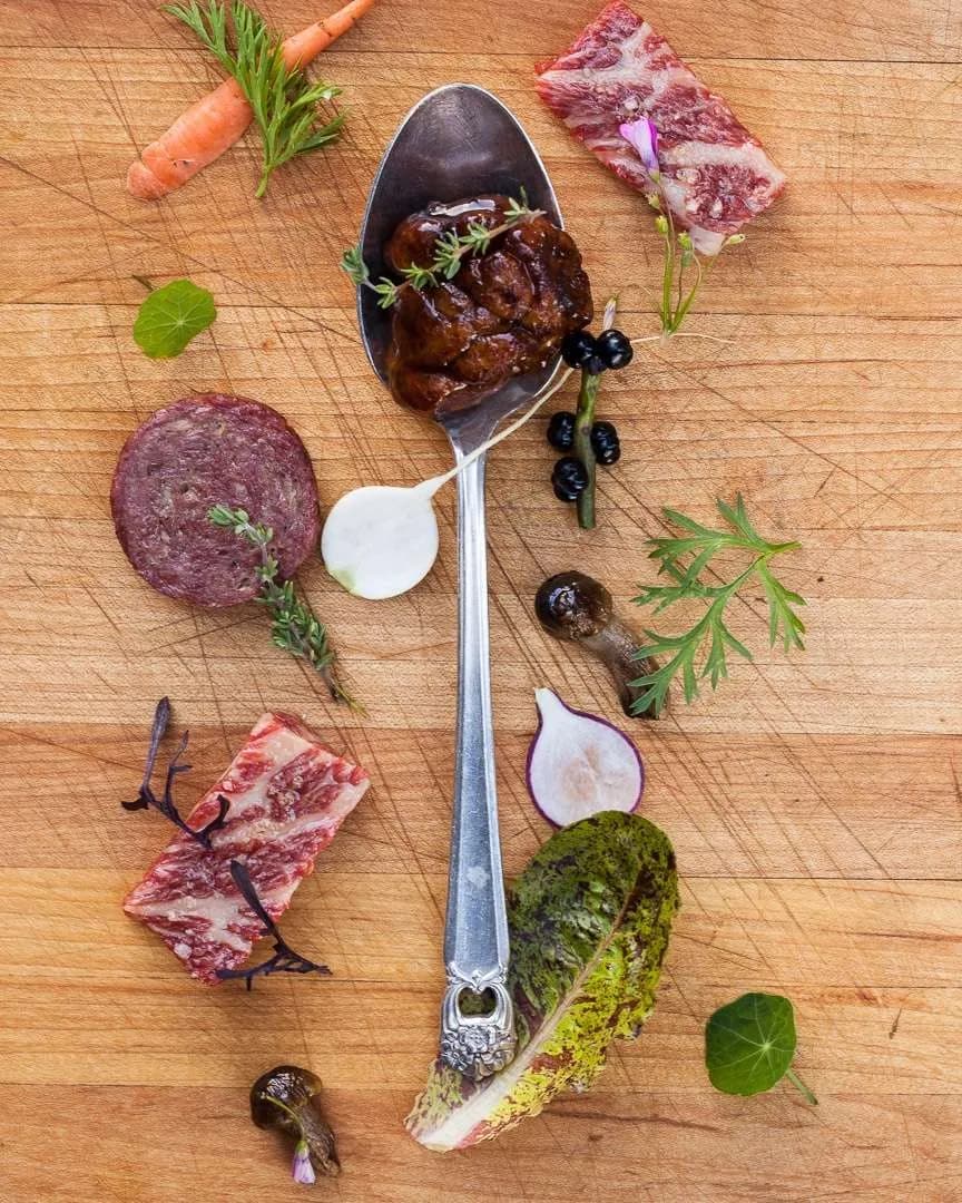 Spoonful portrait of Chef Josh Hopkins, from the Spoonfuls of Inspiration fine art series.