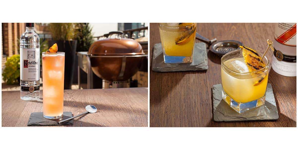 Lifestyle cocktail photography shot on location at luxury bar