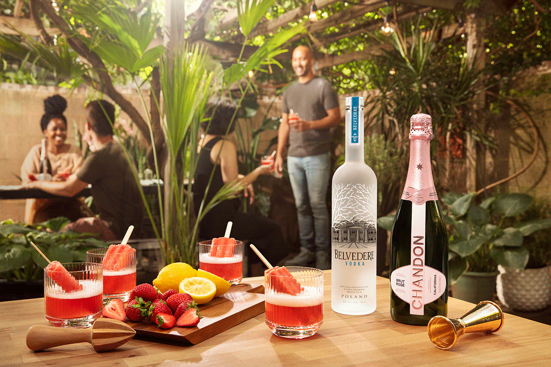 Chandon and Belvedere collaborative social asset
